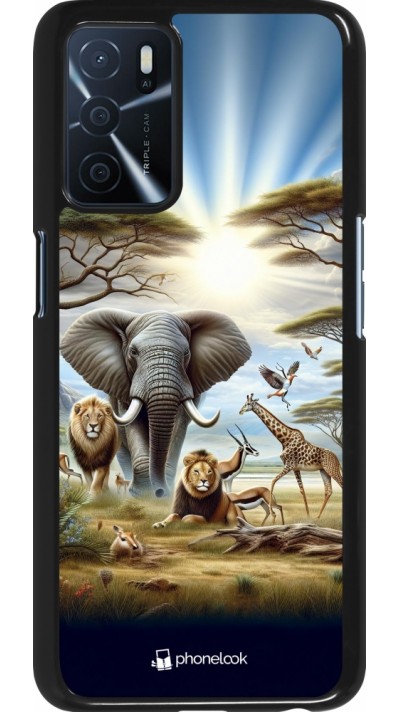 Coque OPPO A16s - Vie sauvage africaine