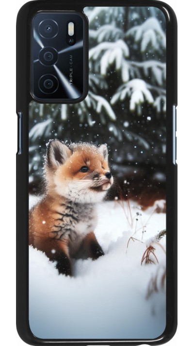 OPPO A16s Case Hülle - Weihnachten 2023 Fuechslein Tanne