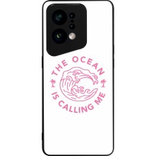 OPPO Find X5 Case Hülle - Silikon schwarz The Ocean is calling me