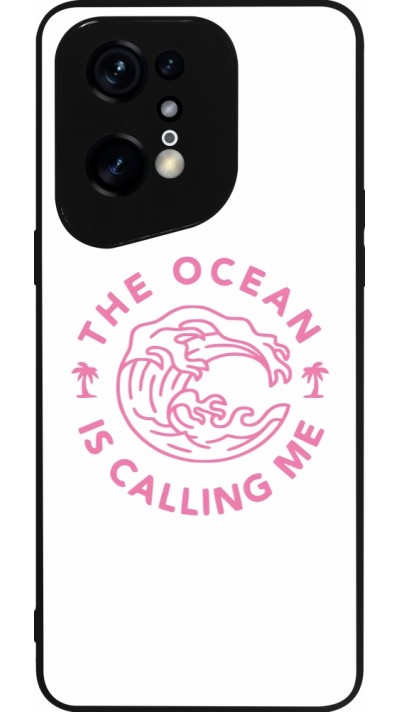 Coque OPPO Find X5 Pro - Silicone rigide noir The Ocean is calling me