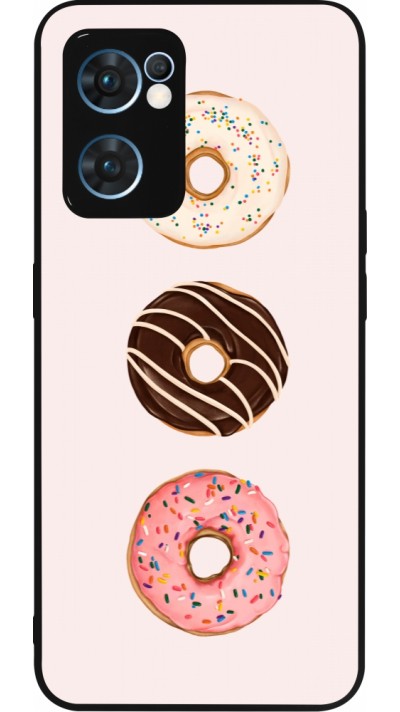 Coque OPPO Reno7 5G - Silicone rigide noir Spring 23 donuts