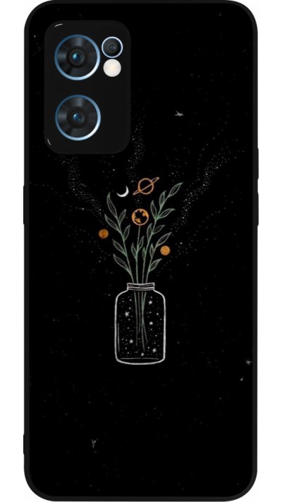 Coque OPPO Reno7 5G - Silicone rigide noir Vase black