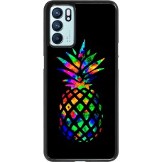 Coque Oppo Reno6 5G - Ananas Multi-colors