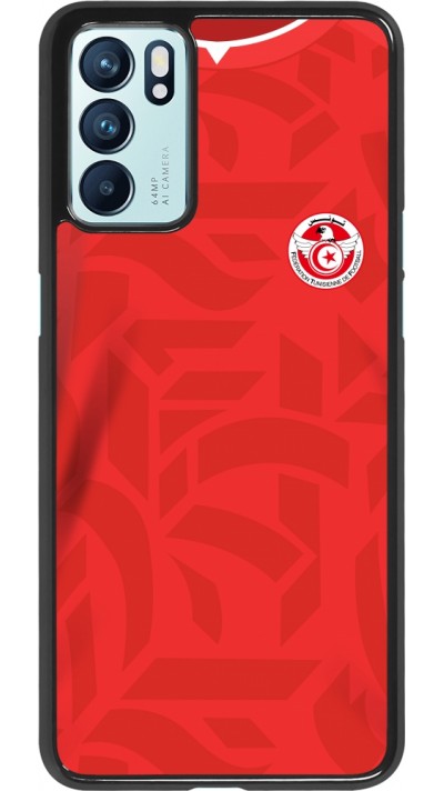 Oppo Reno6 5G Case Hülle - Tunesien 2022 personalisierbares Fussballtrikot