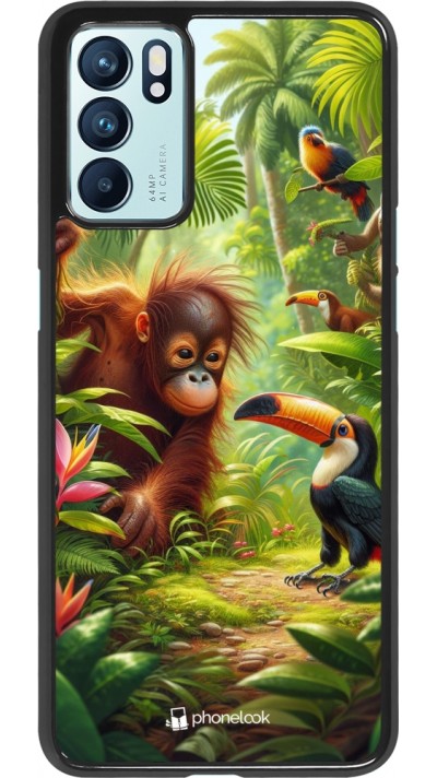 OPPO Reno6 5G Case Hülle - Tropischer Dschungel Tayrona