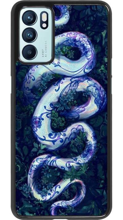 Coque OPPO Reno6 5G - Serpent Blue Anaconda