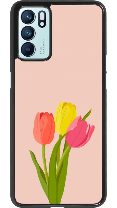 OPPO Reno6 5G Case Hülle - Spring 23 tulip trio