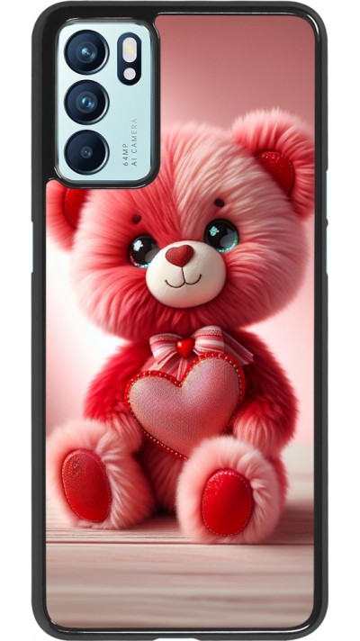 Coque OPPO Reno6 5G - Valentine 2024 Ourson rose