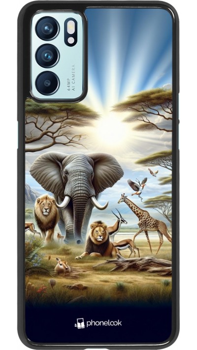 Coque OPPO Reno6 5G - Vie sauvage africaine