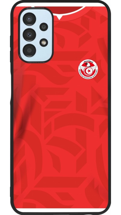 Samsung Galaxy A13 5G Case Hülle - Silikon schwarz Tunesien 2022 personalisierbares Fussballtrikot