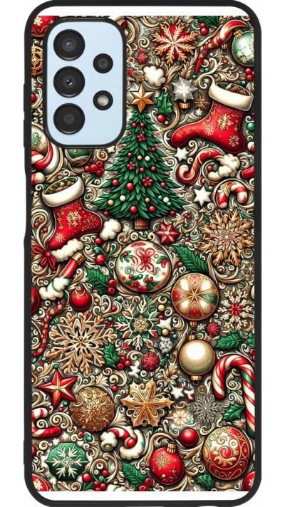 Samsung Galaxy A13 5G Case Hülle - Silikon schwarz Weihnachten 2023 Mikromuster