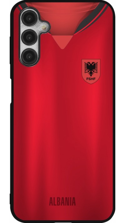 Samsung Galaxy A14 5G Case Hülle - Silikon schwarz Albanien personalisierbares Fussballtrikot