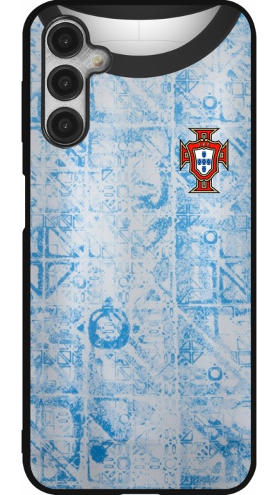 Samsung Galaxy A14 5G Case Hülle - Silikon schwarz Portugal Away personalisierbares Fussballtrikot