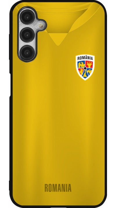 Samsung Galaxy A14 5G Case Hülle - Silikon schwarz Fussballtrikot Rumänien