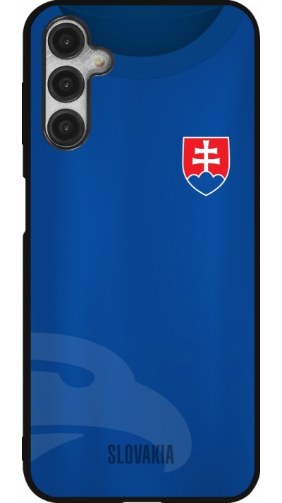 Samsung Galaxy A14 5G Case Hülle - Silikon schwarz Fussballtrikot Slowakei