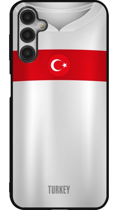 Samsung Galaxy A14 5G Case Hülle - Silikon schwarz Türkei personalisierbares Fussballtrikot