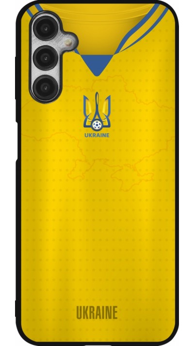 Samsung Galaxy A14 5G Case Hülle - Silikon schwarz Fussballtrikot Ukraine