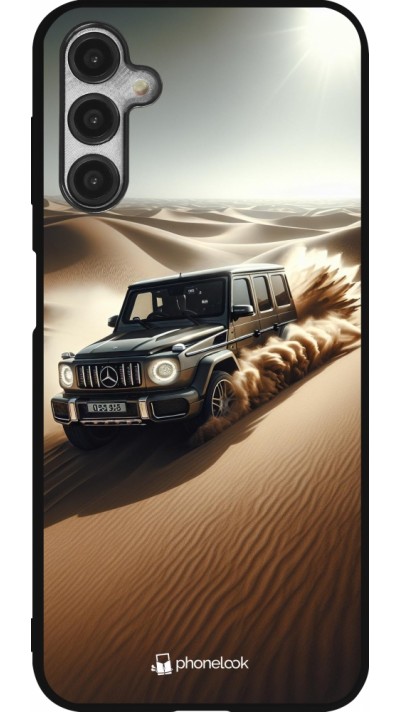 Coque Samsung Galaxy A14 5G - Silicone rigide noir Mercedes G Drift Desert