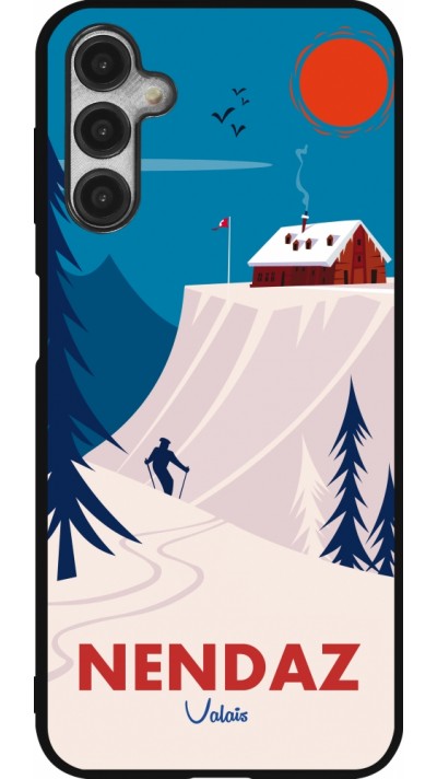 Samsung Galaxy A14 5G Case Hülle - Silikon schwarz Nendaz Cabane Ski