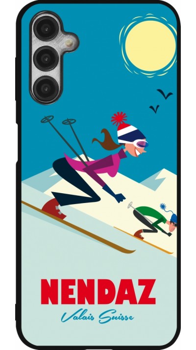 Samsung Galaxy A14 5G Case Hülle - Silikon schwarz Nendaz Ski Downhill