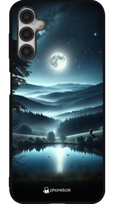 Coque Samsung Galaxy A14 5G - Silicone rigide noir Night Sky View