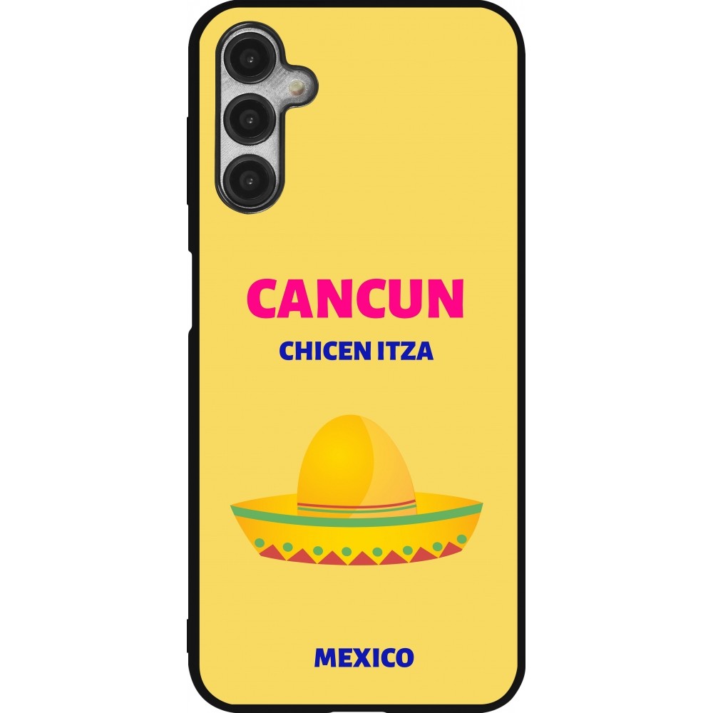 Coque Samsung Galaxy A14 5G - Silicone rigide noir Pop Summer Destination Cancun