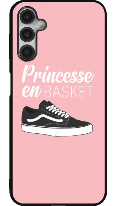 Coque Samsung Galaxy A14 5G - Silicone rigide noir princesse en basket