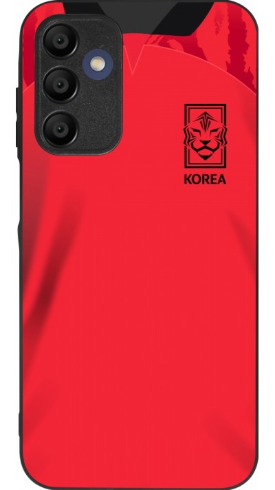 Samsung Galaxy A15 Case Hülle - Silikon schwarz Südkorea 2022 personalisierbares Fussballtrikot