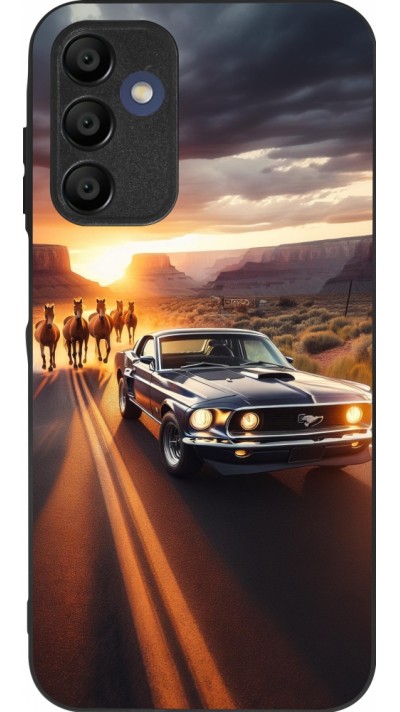 Samsung Galaxy A15 Case Hülle - Silikon schwarz Mustang 69 Grand Canyon