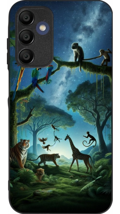 Samsung Galaxy A15 Case Hülle - Silikon schwarz Paradies der exotischen Tiere