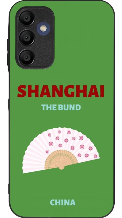 Samsung Galaxy A15 Case Hülle - Silikon schwarz Pop Summer Destination Shanghai