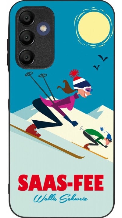 Samsung Galaxy A15 Case Hülle - Silikon schwarz Saas-Fee Ski Downhill