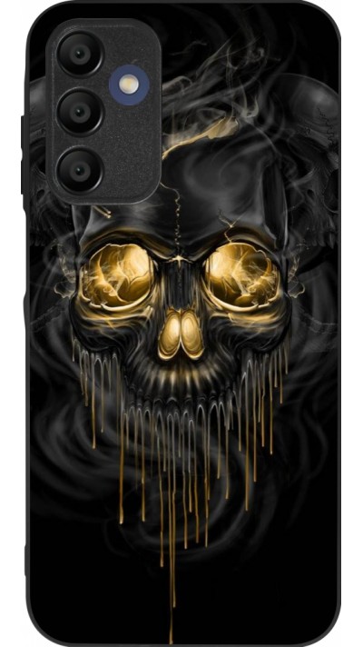 Samsung Galaxy A15 Case Hülle - Silikon schwarz Skull 02