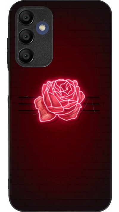 Coque Samsung Galaxy A15 - Silicone rigide noir Spring 23 neon rose