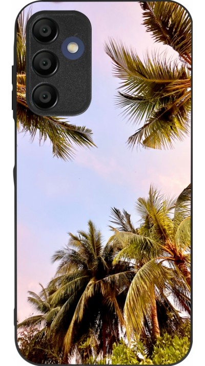 Samsung Galaxy A15 Case Hülle - Silikon schwarz Summer 2023 palm tree vibe