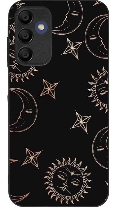 Samsung Galaxy A15 Case Hülle - Silikon schwarz Suns and Moons