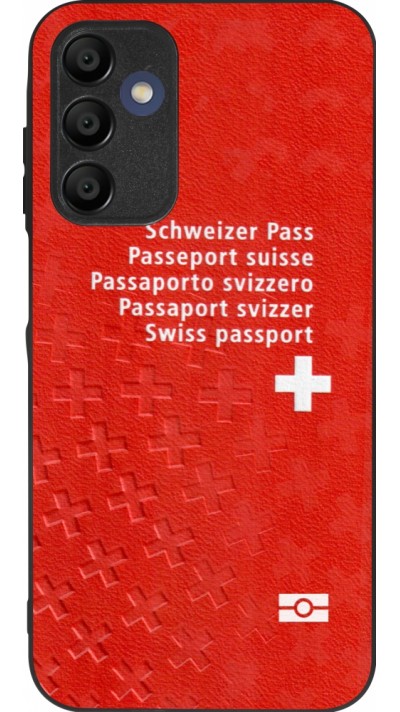 Samsung Galaxy A15 Case Hülle - Silikon schwarz Swiss Passport