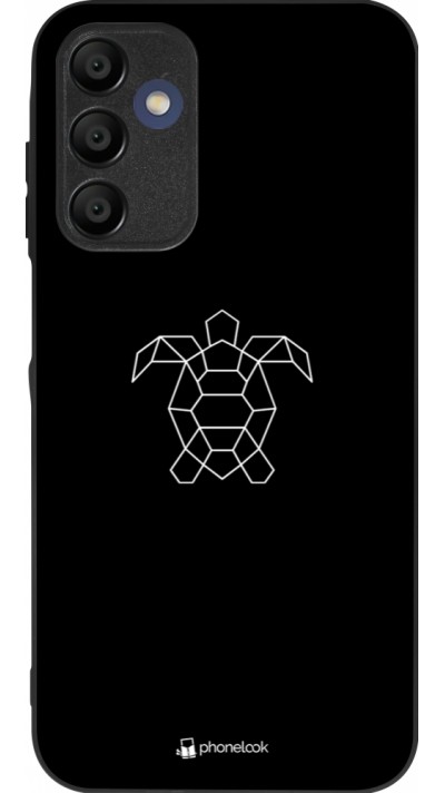 Samsung Galaxy A15 Case Hülle - Silikon schwarz Turtles lines on black