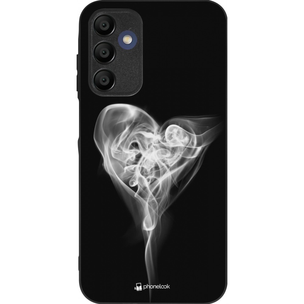 Samsung Galaxy A15 Case Hülle - Silikon schwarz Valentine 2022 Black Smoke