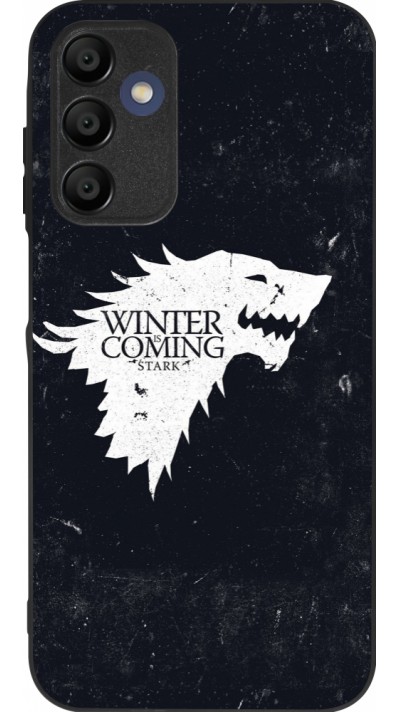 Samsung Galaxy A15 Case Hülle - Silikon schwarz Winter is coming Stark