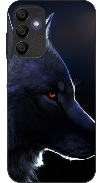 Samsung Galaxy A15 Case Hülle - Silikon schwarz Wolf Shape