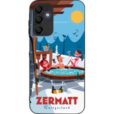 Coque Samsung Galaxy A15 - Silicone rigide noir Zermatt Mountain Jacuzzi