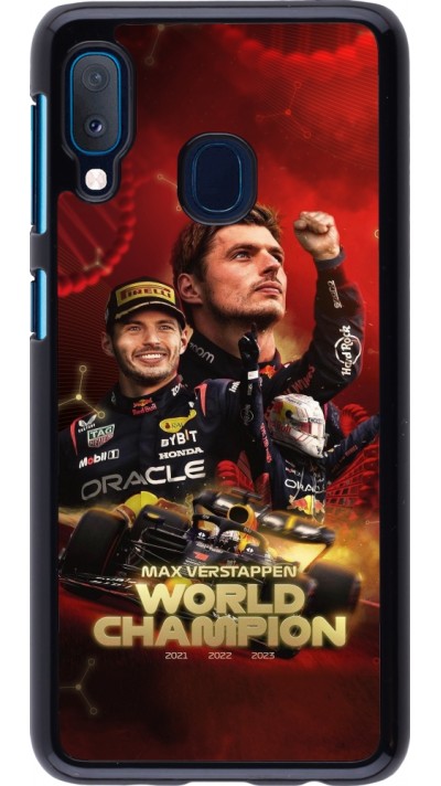 Samsung Galaxy A20e Case Hülle - Max Verstappen Champion 2023