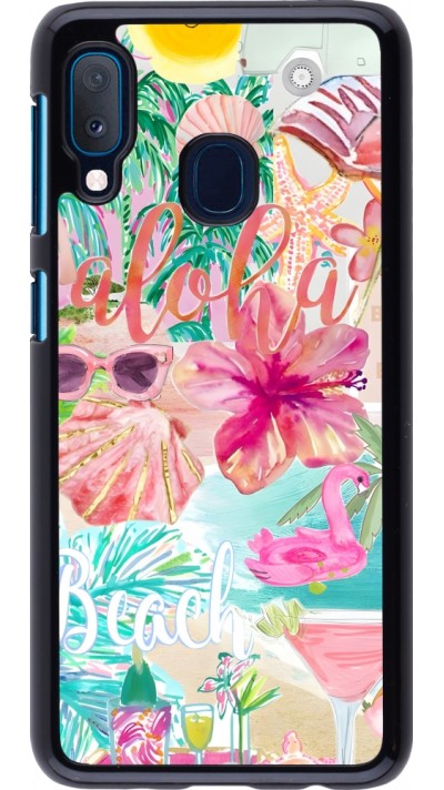 Samsung Galaxy A20e Case Hülle - Preppy Collage Aloha