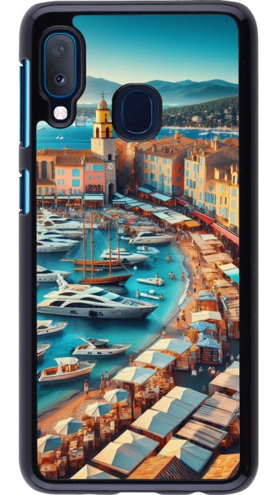 Samsung Galaxy A20e Case Hülle - Saint-Tropez Strand