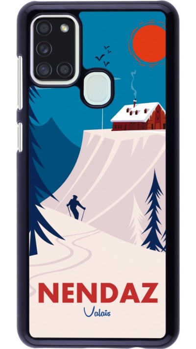 Samsung Galaxy A21s Case Hülle - Nendaz Cabane Ski
