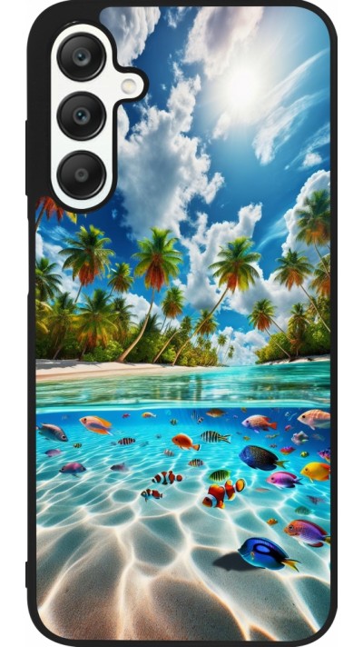 Samsung Galaxy A25 Case Hülle - Silikon schwarz Strandparadies