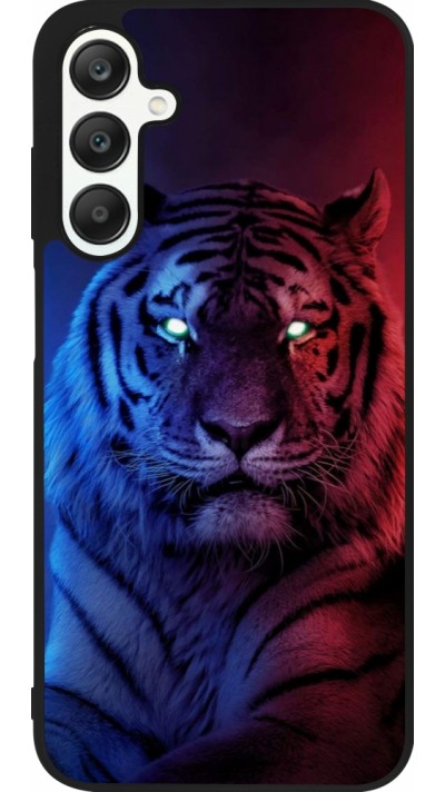 Samsung Galaxy A25 Case Hülle - Silikon schwarz Tiger Blue Red