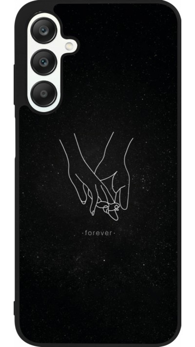 Samsung Galaxy A25 Case Hülle - Silikon schwarz Valentine 2023 hands forever