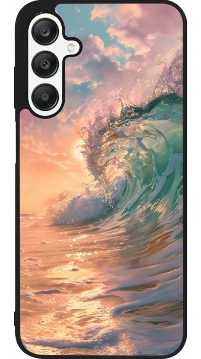 Samsung Galaxy A25 Case Hülle - Silikon schwarz Wave Sunset